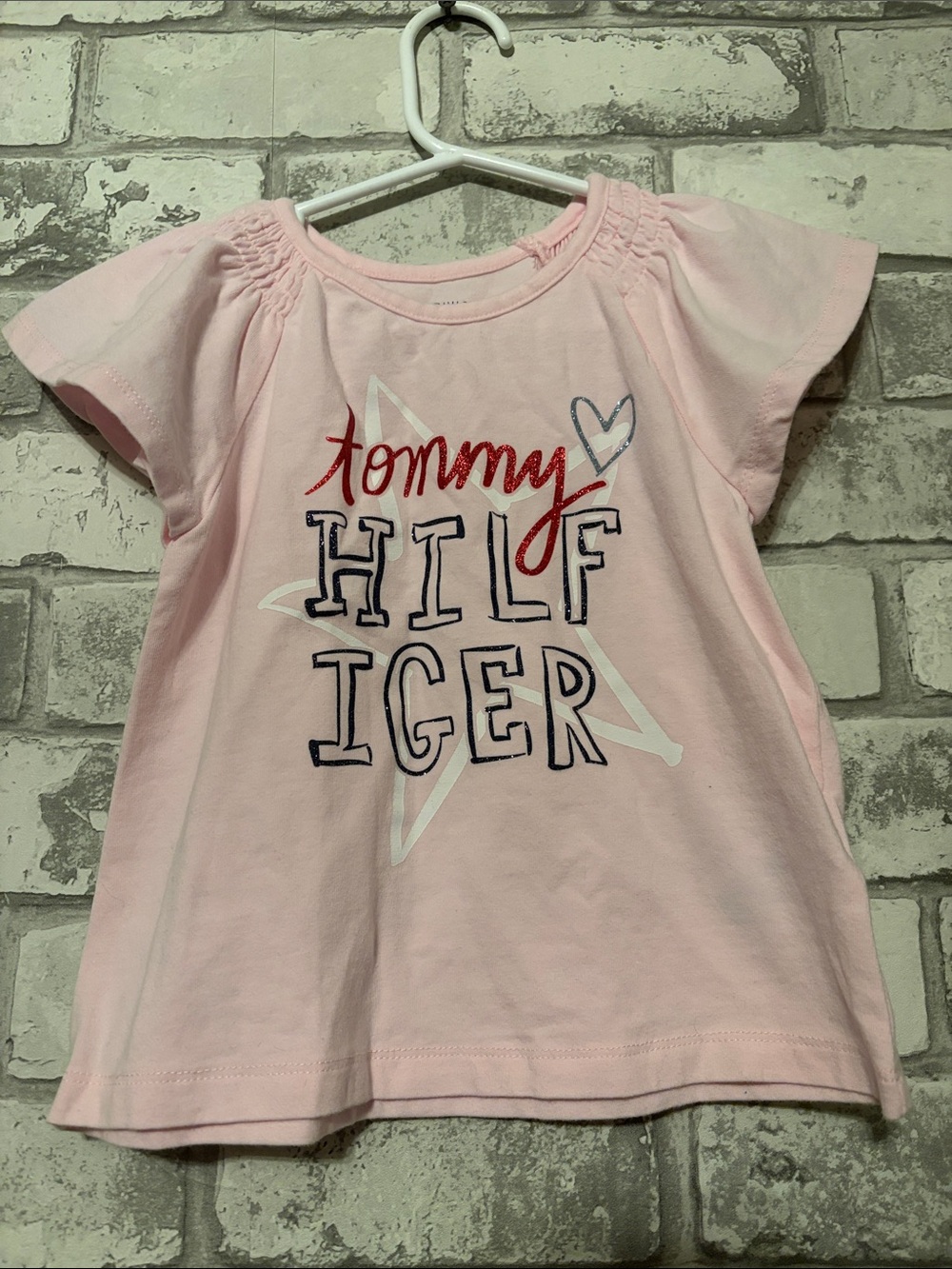 Tommy Hilfiger Light Pink Short Sleeve Logo Tee